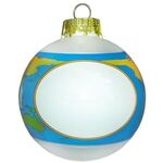 Shrink Band Ornament-World Globe 80mm -  