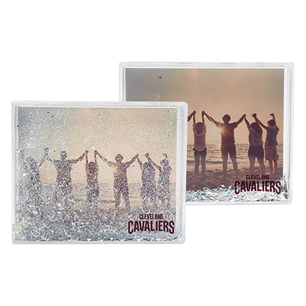 Main Product Image for Silver Glitter Desktop Photo Frame