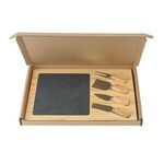 Slate Cheese Board Gift Box Set -  