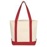 Small Heavy Cotton Canvas Boat Tote Bag -  