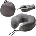 Snuggle Memory Foam Neck Pillow - Gray