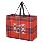 Soho Tartan Laminated Non-Woven Shopper Bag -  