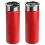 Solari 18 oz Copper-Coated Powder-Coated Insulated Tumbler - Bright Red