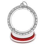 Spinner Snow Globe Holiday Ornament - Nickel