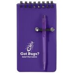 Spiral Jotter & Pen - Frost Purple