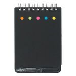 Spiral Jotter With Sticky Notes, Flags 