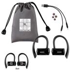 Sporty Wireless Earbuds With Pouch -  