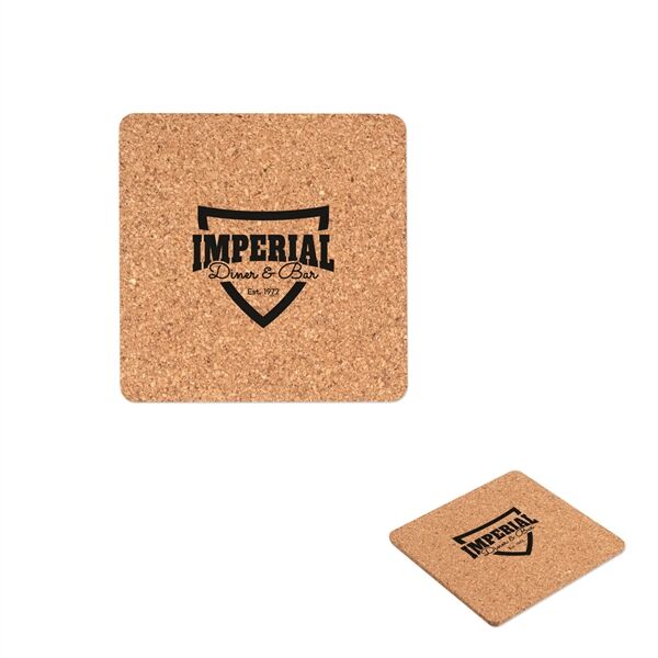 Main Product Image for Custom Imprinted Square Cork Coaster