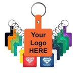 Buy Custom Printed Square Flexible Key Tag