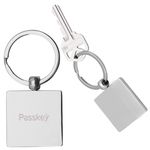 Square Metal Key Chain -  