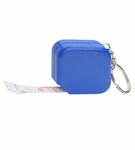 Square Tape Measure Key Chain - Blue