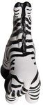 Squeezies(R) Zebra Stress Reliever - Black-white