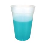 Stadium Cup Color Changing Mood Cup 17 oz - Frosted To Turquoise