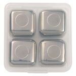 Stainless Steel Ice Cubes in Case