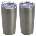 Stainless Steel Travel Tumbler Insulated 20oz - Titanium Metal