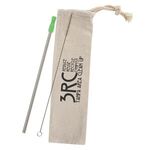 Stainless Straw Kit With Cotton Pouch -  