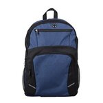 Stanford Heathered 15" Laptop Backpack - Heathered Dark Blue