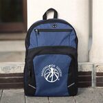 Stanford Heathered 15" Laptop Backpack - Heathered Dark Blue