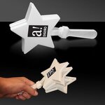 Buy Custom Printed White Star Hand Clapper 7"