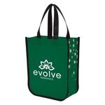 Star Struck Laminated Non-Woven Tote Bag - Green