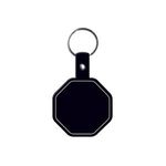 Stop Sign Flexible Key Tag - Black