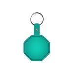 Stop Sign Flexible Key Tag - Translucent Aqua