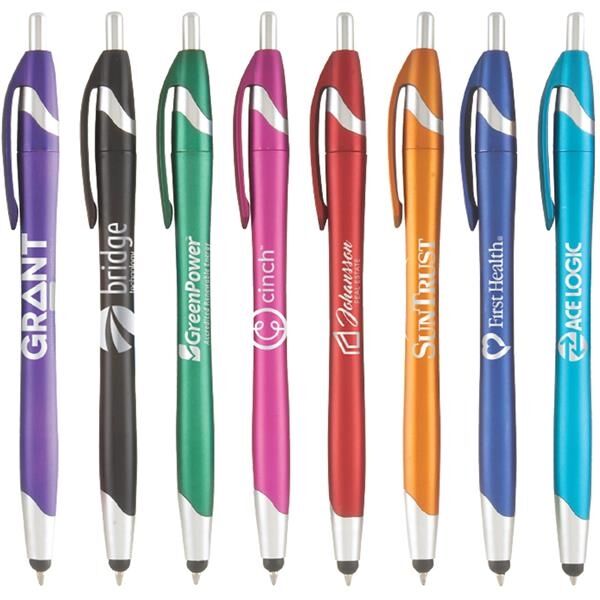 Main Product Image for Custom Printed Stratus Metallic w/Stylus Pen