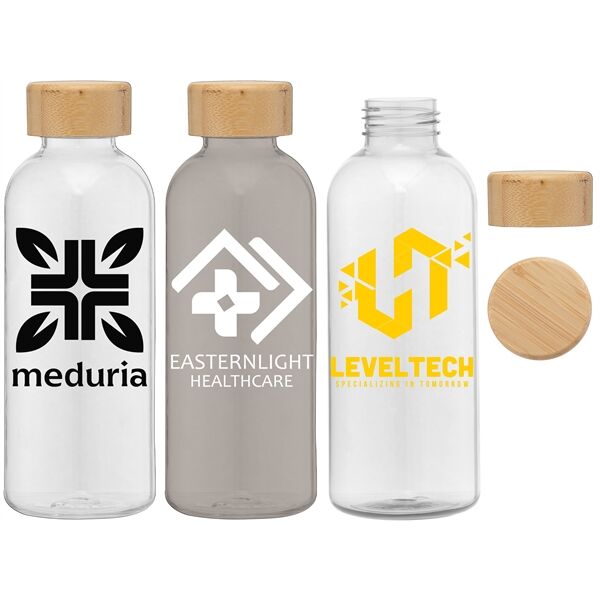 Main Product Image for Custom Printed Strom RPET Water Bottle with Bamboo Lid 22oz
