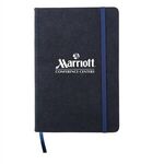 Suede Fabric Journal - Dark Blue