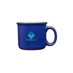 Sumatra 14 oz. Ceramic Campfire Mug - Blue