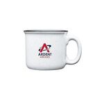 Sumatra 14 oz. Ceramic Campfire Mug - White