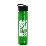 The Adventure 32 oz. Transparent Bottle with Popup lid - Transparent Green