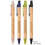 The Albury Bamboo Wheat Straw Click-Action Ballpoint Pen