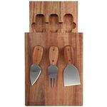 The Beaufort Acacia Cheese Board Set with Drawer