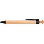 The Camden Bamboo Retractable Wheat Straw Eco-Pen - Blue