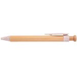 The Camden Bamboo Retractable Wheat Straw Eco-Pen - Blue