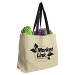 The Natural 8 oz. Canvas Tote - Natural With Black Handle