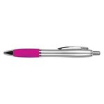 The Silver Grenada Pen - Fuchsia