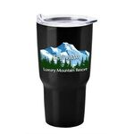 The Voyage - 28 Oz. Digital Stainless Steel Auto Tumbler - Black