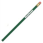 Thrifty Pencil with Pink Eraser - Dk. Green