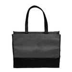 Tonal Non-Woven Tote Bag - Black