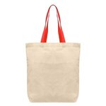 Tonga - 5 oz Natural Cotton Tote w/ Color Straps