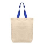 Tonga - 5 oz Natural Cotton Tote w/ Color Straps
