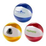 Translucent 16" Two Tone Beach Ball -  