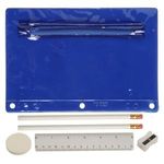 Translucent Deluxe School Kit - Imprinted Contents - Translucent Blue