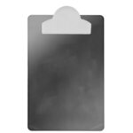 Transparent Clipboard W Round Top Clip - Transparent Smoke