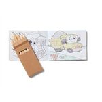 Transportation Kids Coloring Book & 6-Color Pencil Set To-Go -  