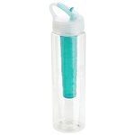 Trekker 32 oz PET Chiller Bottle with Flip-Up Lid - Clear Teal