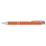 Tres-Chic Softy  - Laser Engraved - Metal Pen - Orange-silver