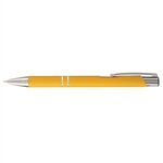 Tres-Chic Softy  - Laser Engraved - Metal Pen - Yellow-silver